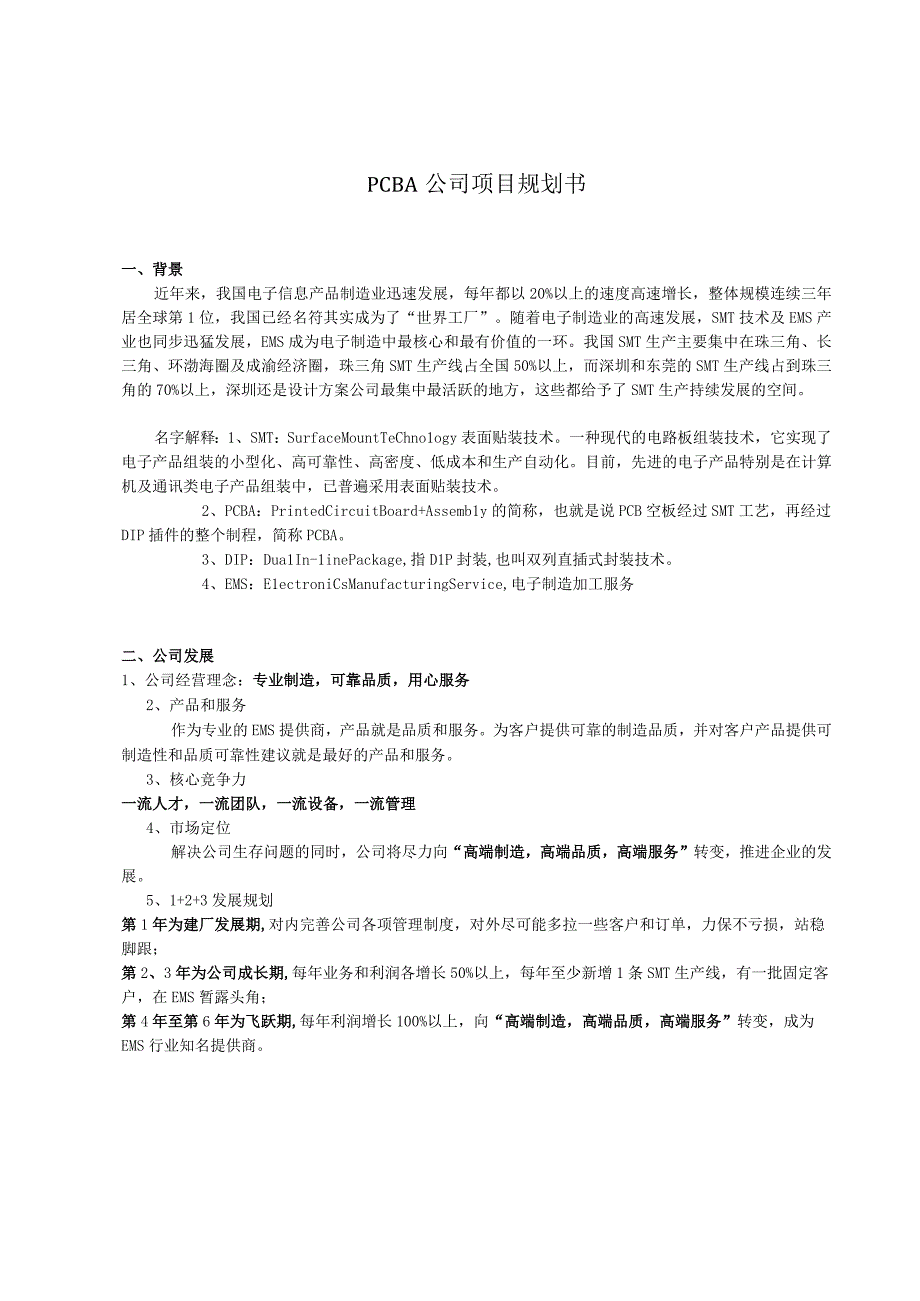 PCBA工厂建厂预算.docx_第1页