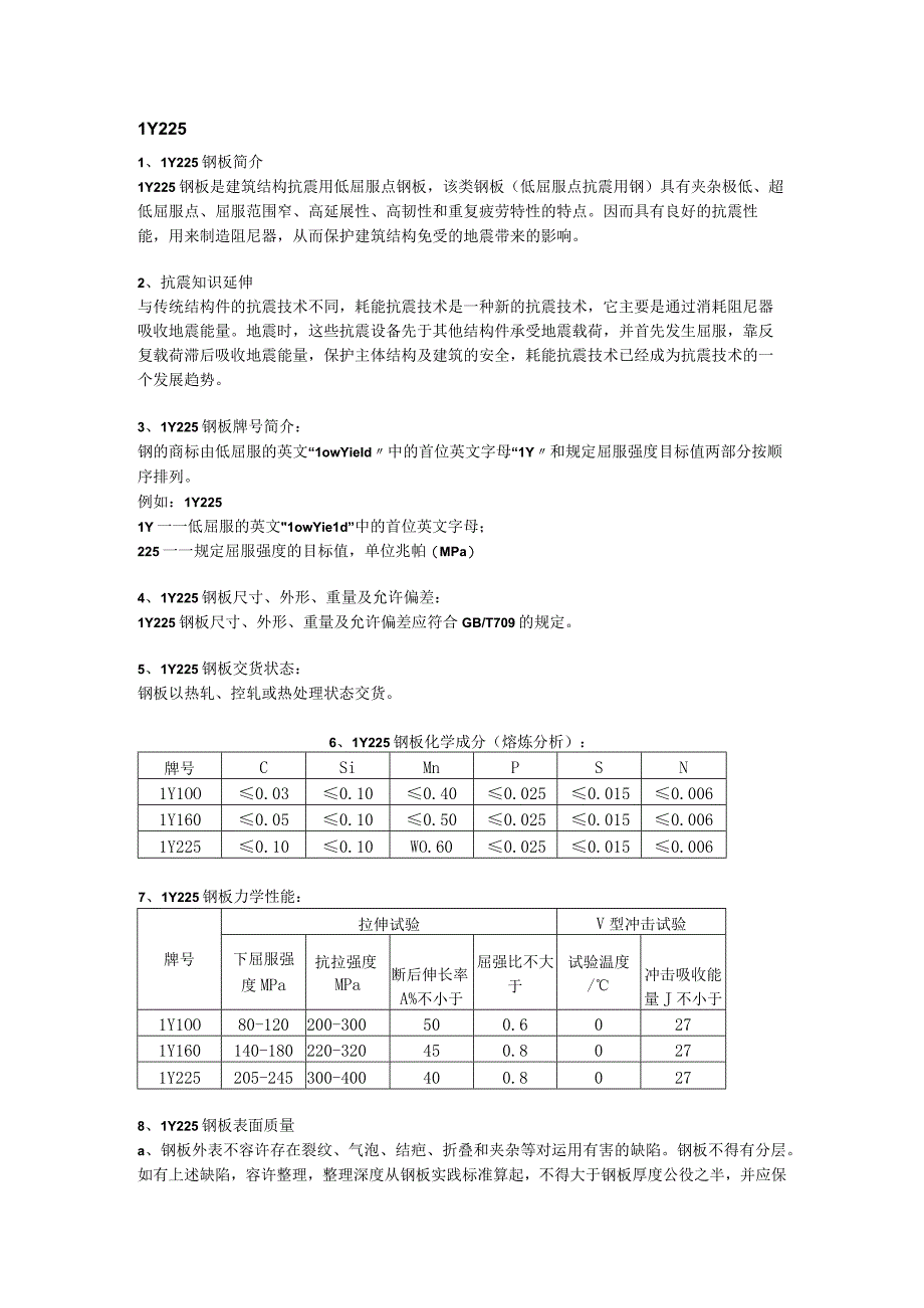 LY225建筑用低屈服强度钢板成分性能及应用.docx_第1页