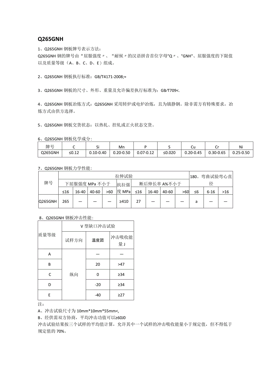 Q265GNH高耐候钢性能分析及应用范围.docx_第1页