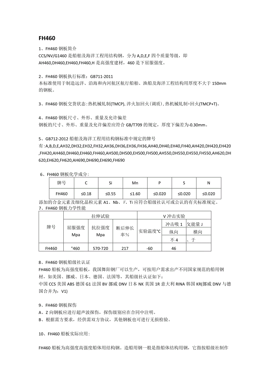 FH460船板Z向性能及执行标准.docx_第1页