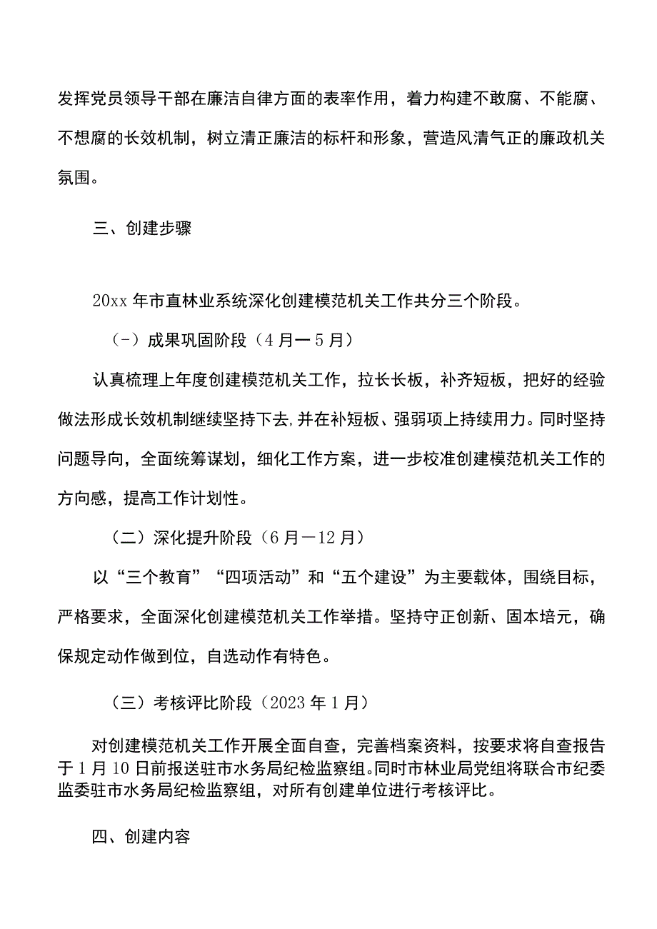 20xx年市直林业系统深化创建模范机关工作实施方案范文.docx_第3页