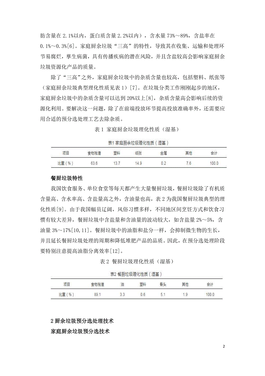 厨余垃圾特性及预分选处理技术分析.doc_第2页