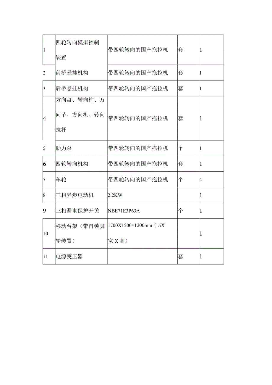 SGNJ22拖拉机四轮转向系统实训台.docx_第3页