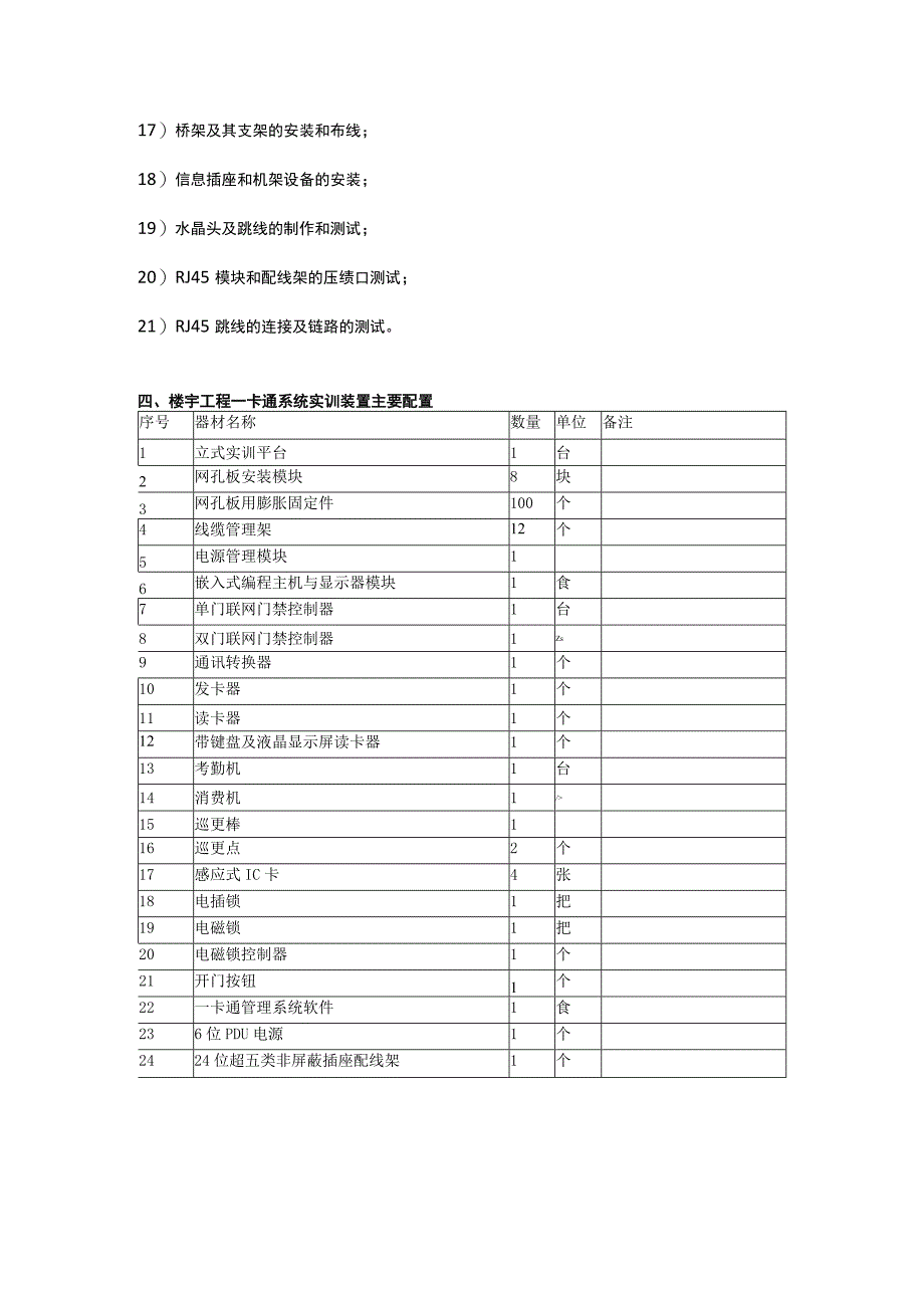 SGZN5楼宇工程一卡通系统实训装置.docx_第3页