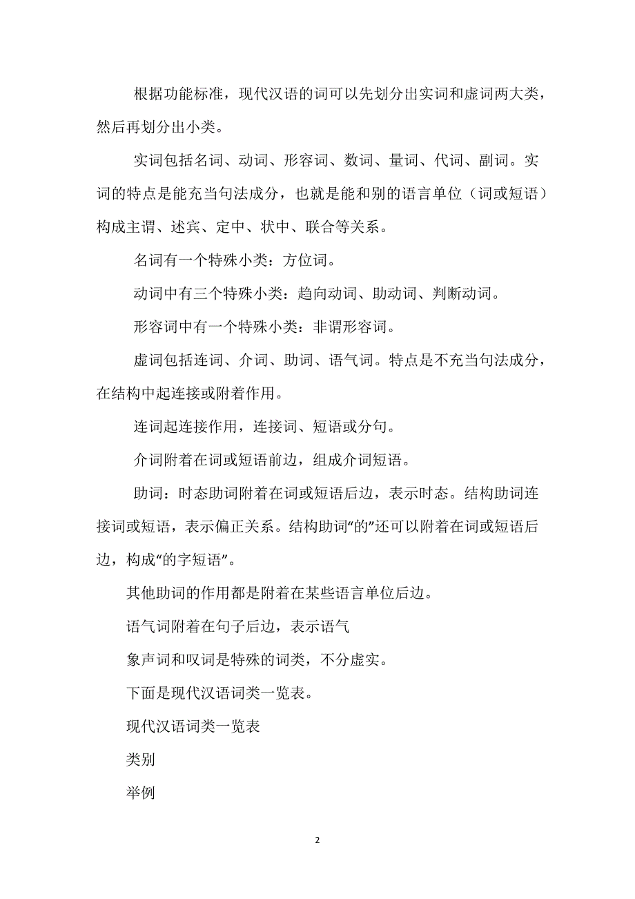 【现代汉语词类划分标准】词类划分标准与现代汉语词类系统.docx_第2页