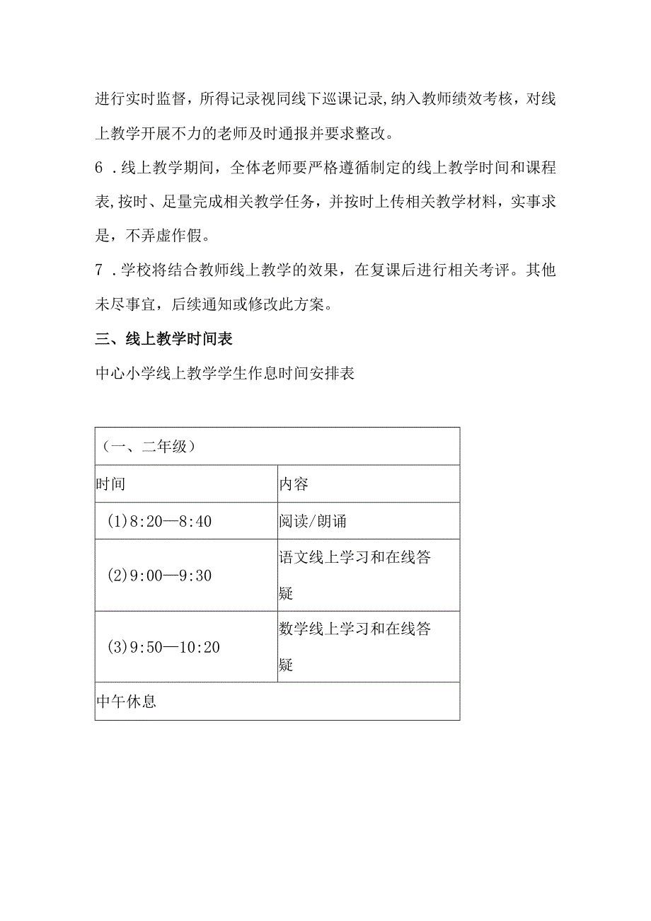 XX中心小学线上教学工作实施方案.docx_第3页