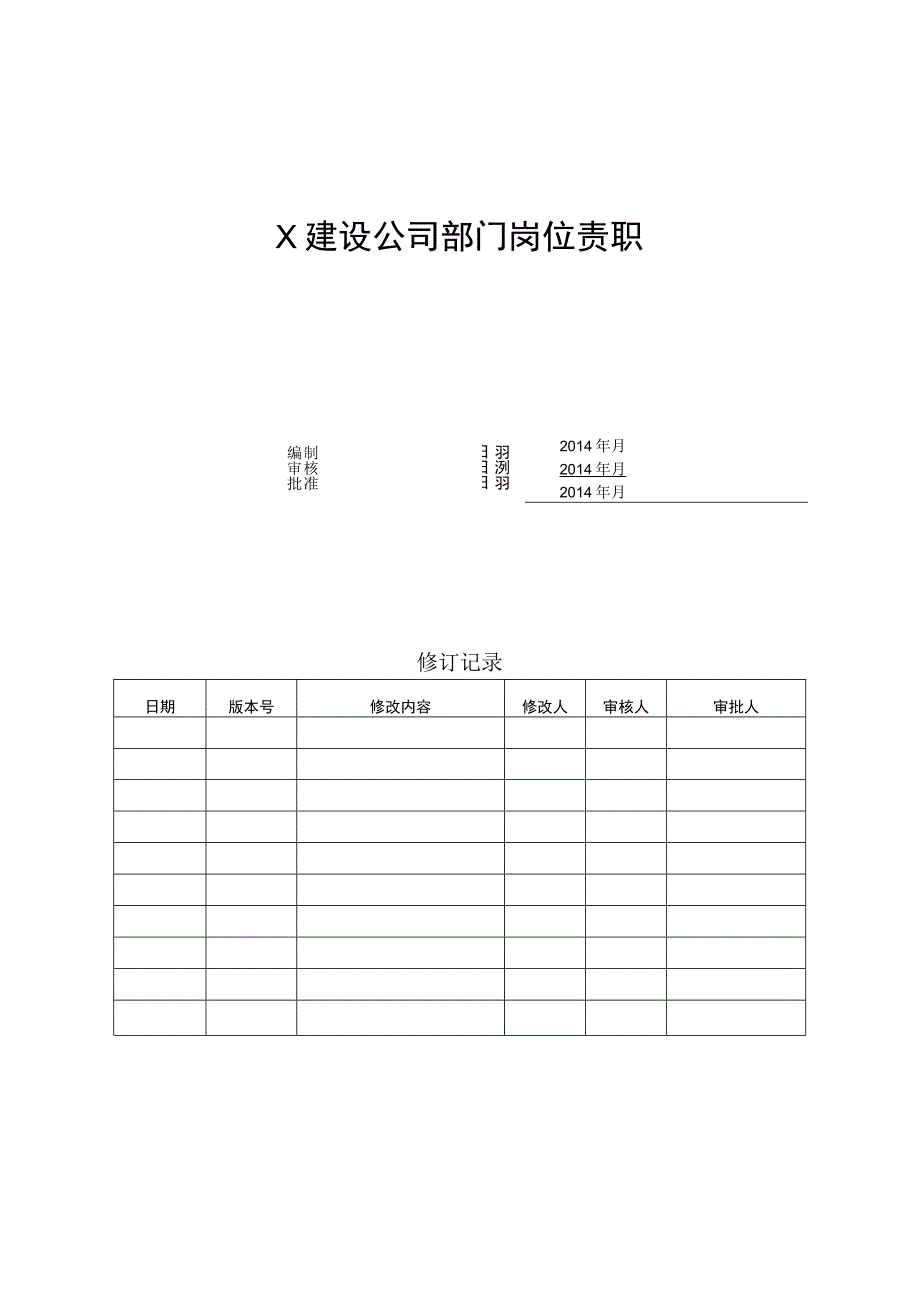 X公司部门岗位职责.docx_第1页