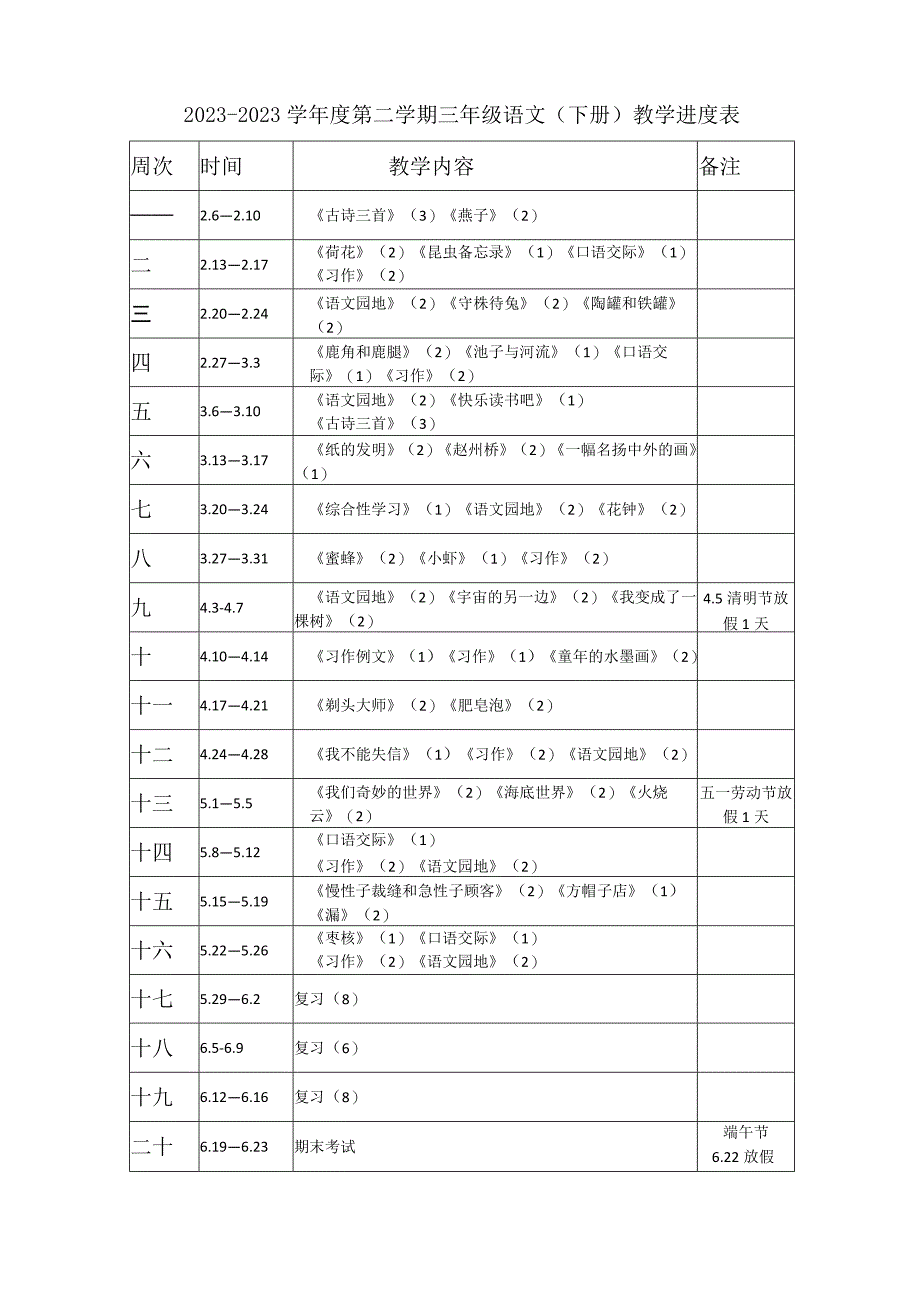 三年级下册教学进度表.docx_第1页