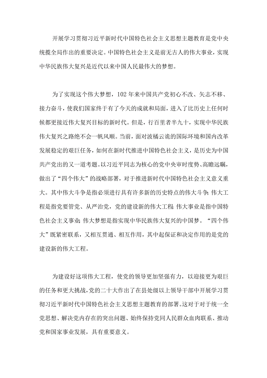 两篇稿：国企公司党委书记在2023年主题教育动员部署会工作会议上的讲话提纲.docx_第3页