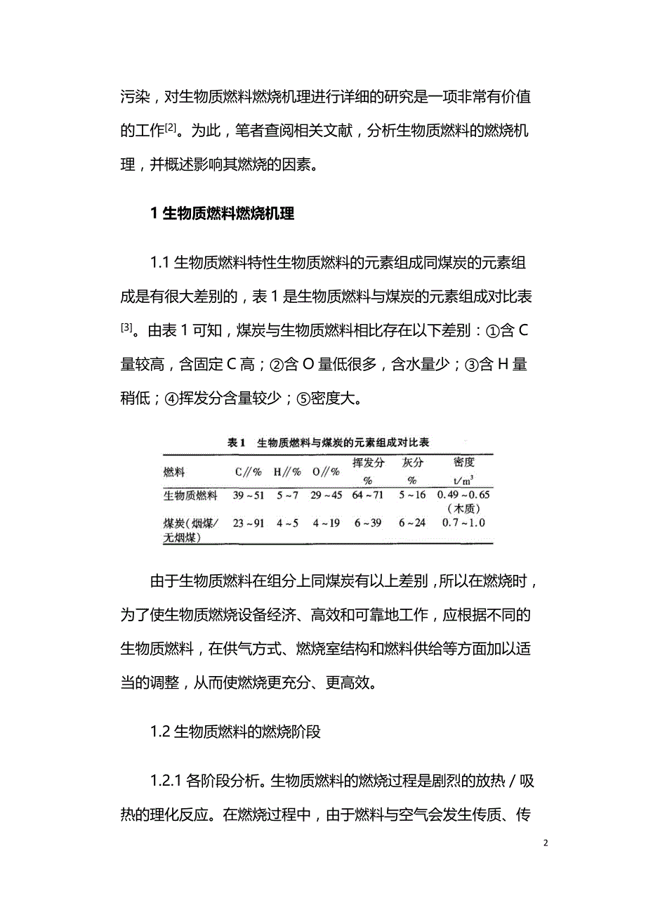 生物质燃料燃烧机理及影响其燃烧的因素分析.doc_第2页