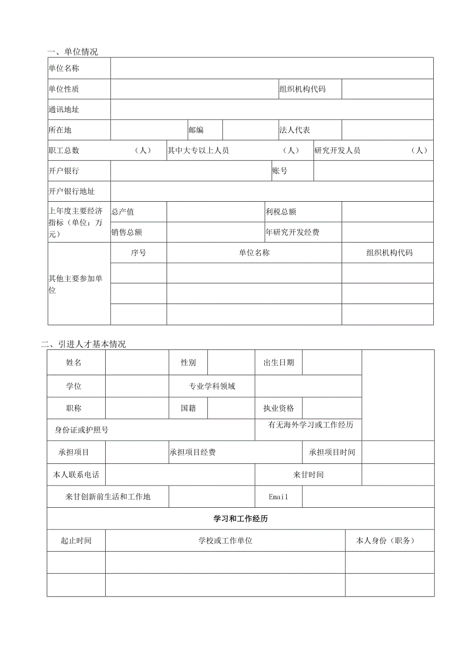 人才创新创业项目申请书.docx_第2页