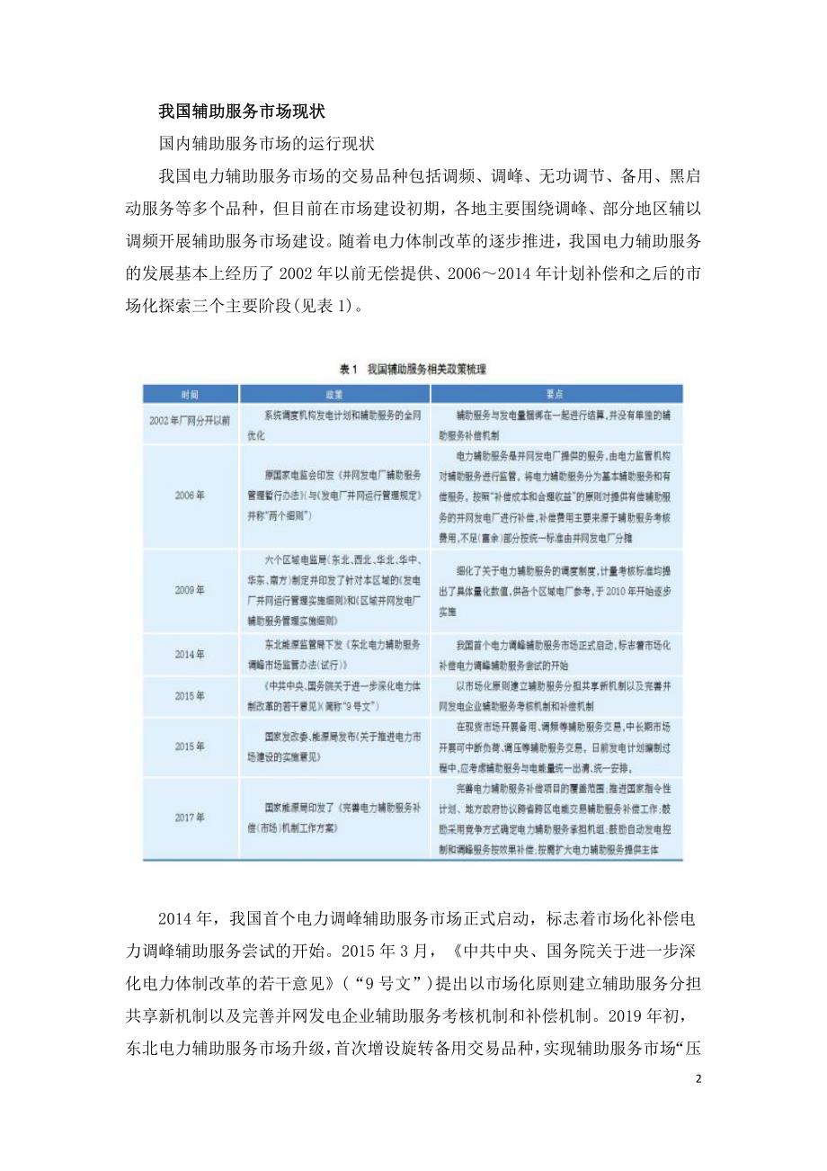 我国电力辅助服务市场建设的现状与问题.doc_第2页