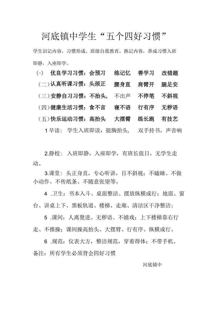 五个四好习惯.docx_第1页