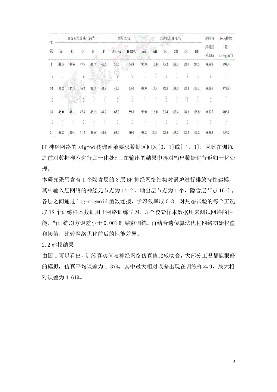 燃煤锅炉NOx排放建模及优化研究.doc_第3页