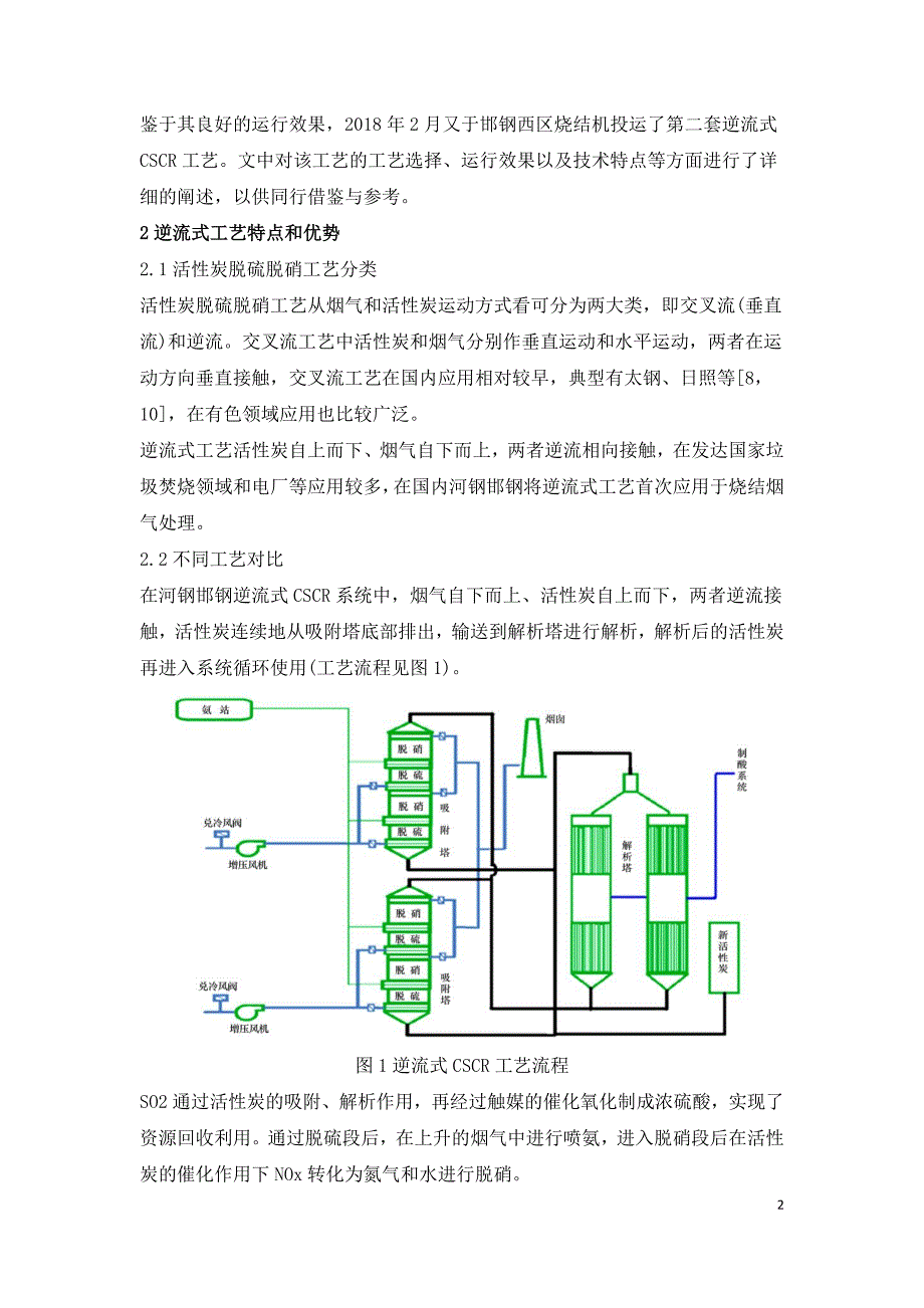 逆流式活性炭烟气脱硫脱硝技术特点及应用.doc_第2页