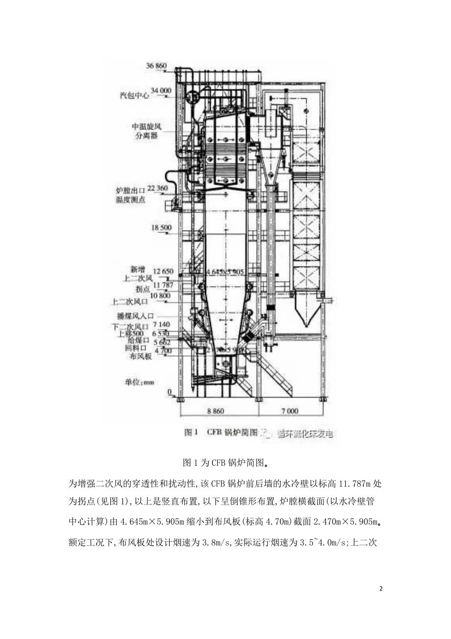 75th中温分离CFB锅炉增加三层二次风的低氮燃烧改造.doc_第2页