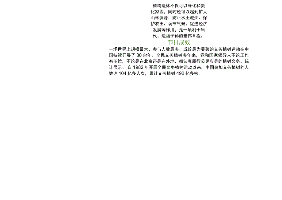 卡通风一起植树吧小报word手抄报.docx_第2页