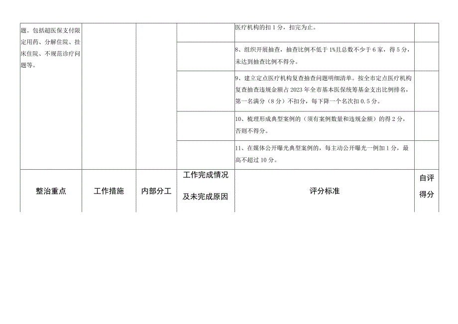 医疗保障局专项整治工作验收自评表.docx_第2页