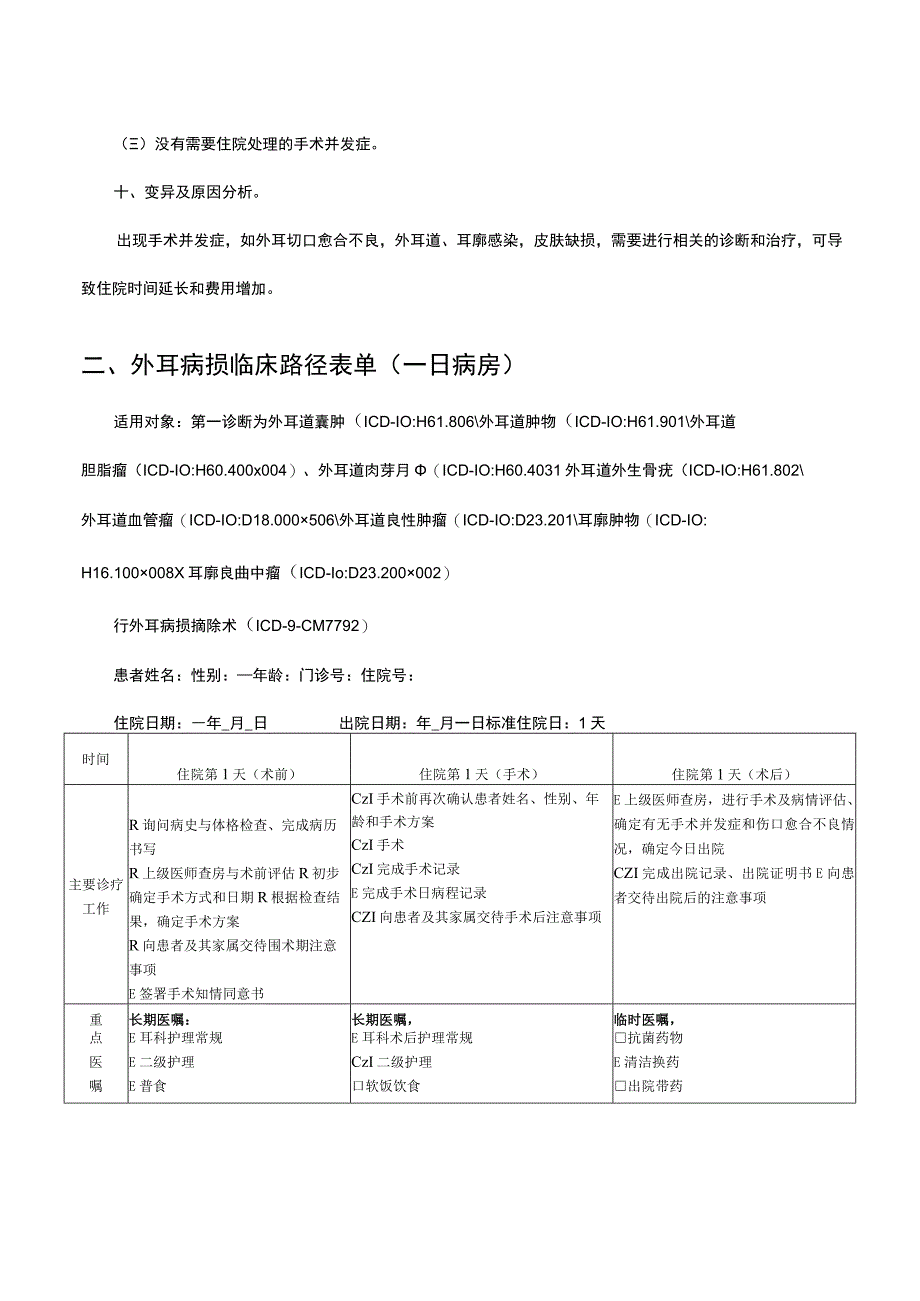 外耳病损临床路径表单.docx_第3页