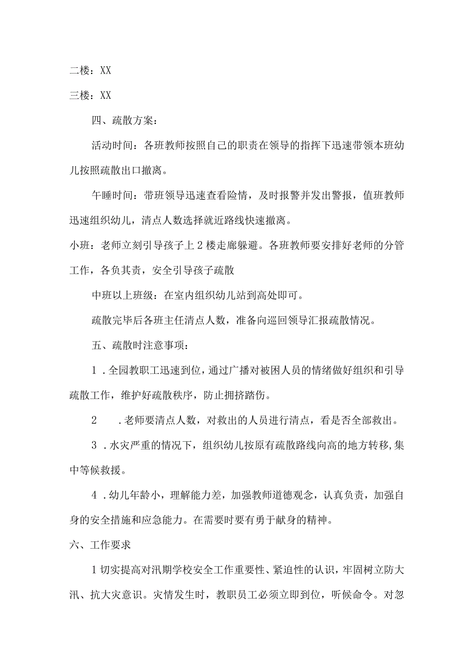 城南中心幼儿园春季学期防汛抗洪应急演练方案.docx_第2页