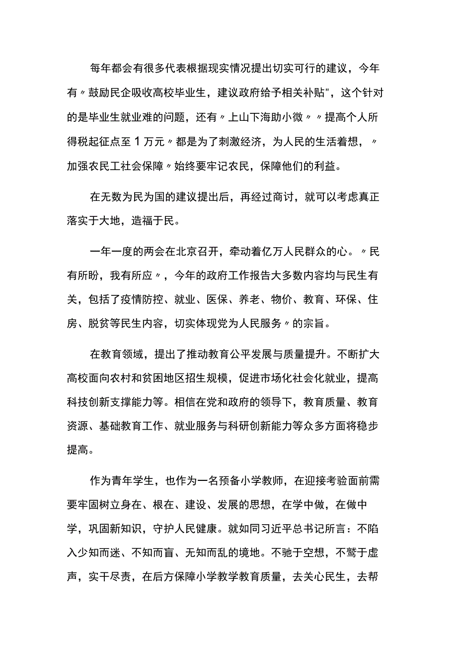 基层青年干部学习两会精神心得体会两篇.docx_第3页