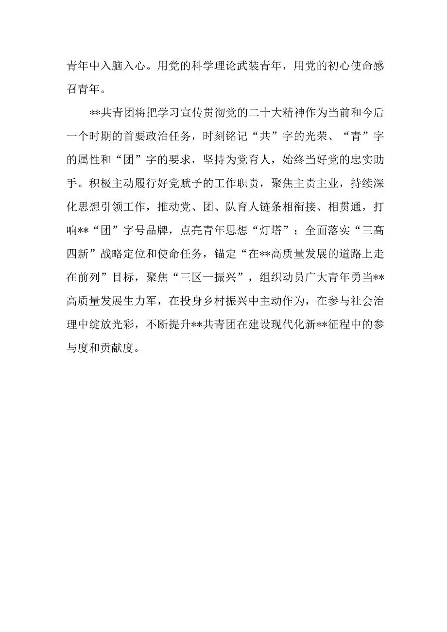 团县委干部学习贯彻党的二十大精神轮训感悟.docx_第3页