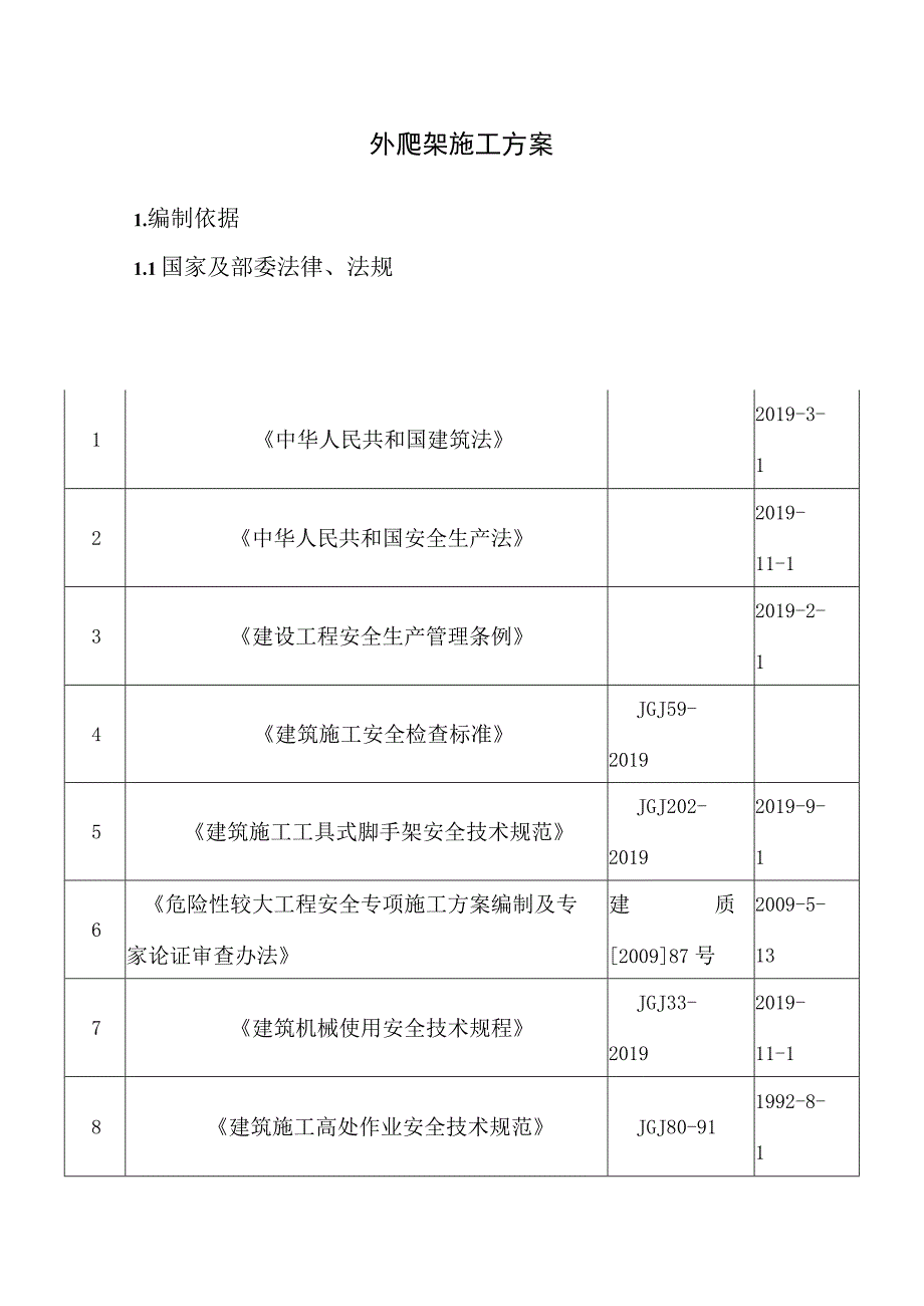 外框外爬架施工方案.docx_第1页