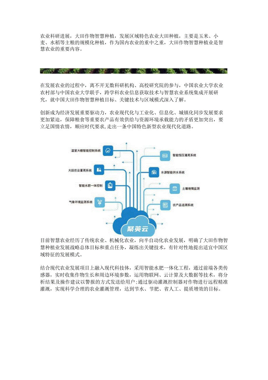 大田作物智慧种植农业科研进展.docx_第1页