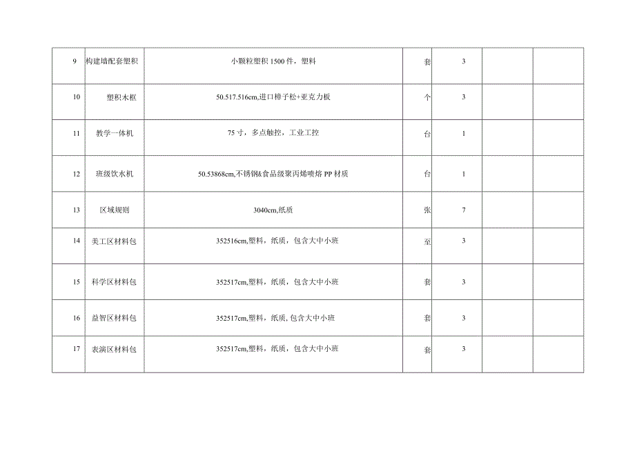 学前教育专业实训室建设项招标文件.docx_第3页