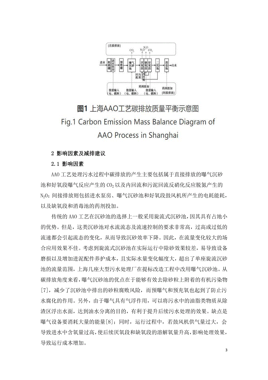 上海污水处理AAO工艺碳排放情况及影响因素分析.doc_第3页