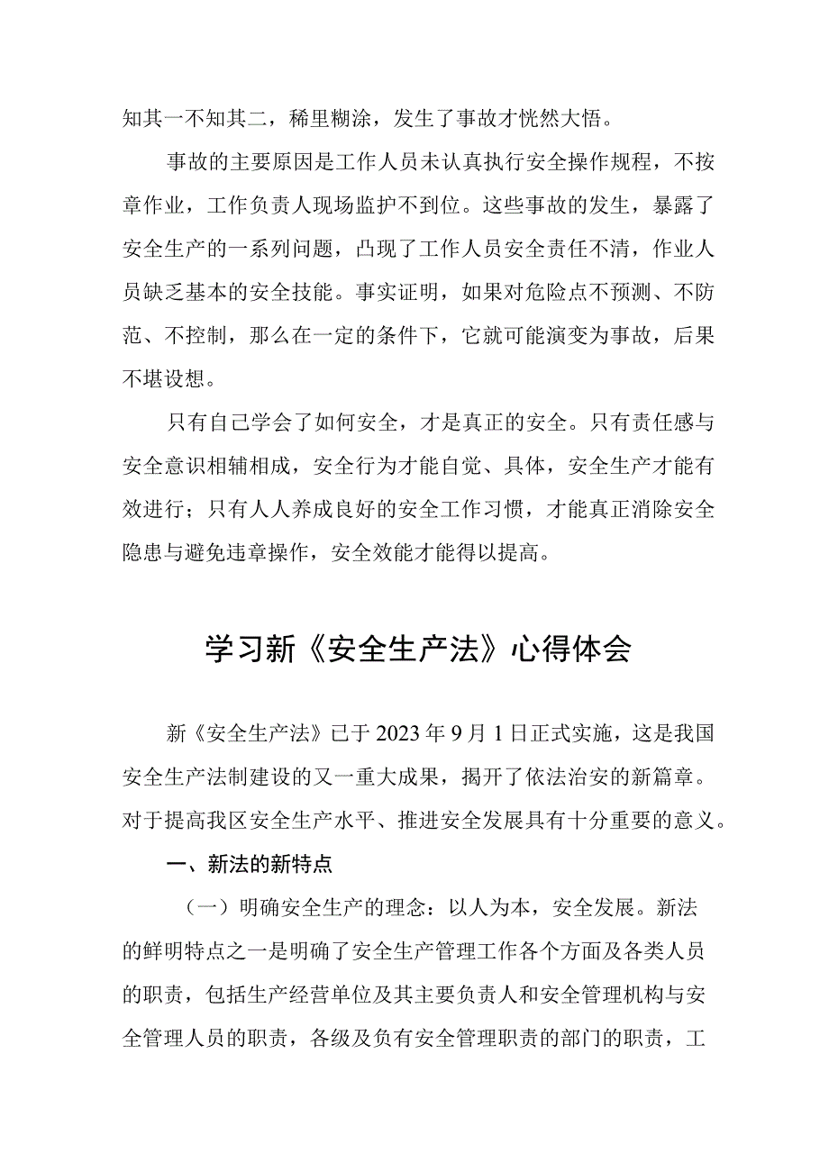 学习新《安全生产法》的心得体会十篇.docx_第2页