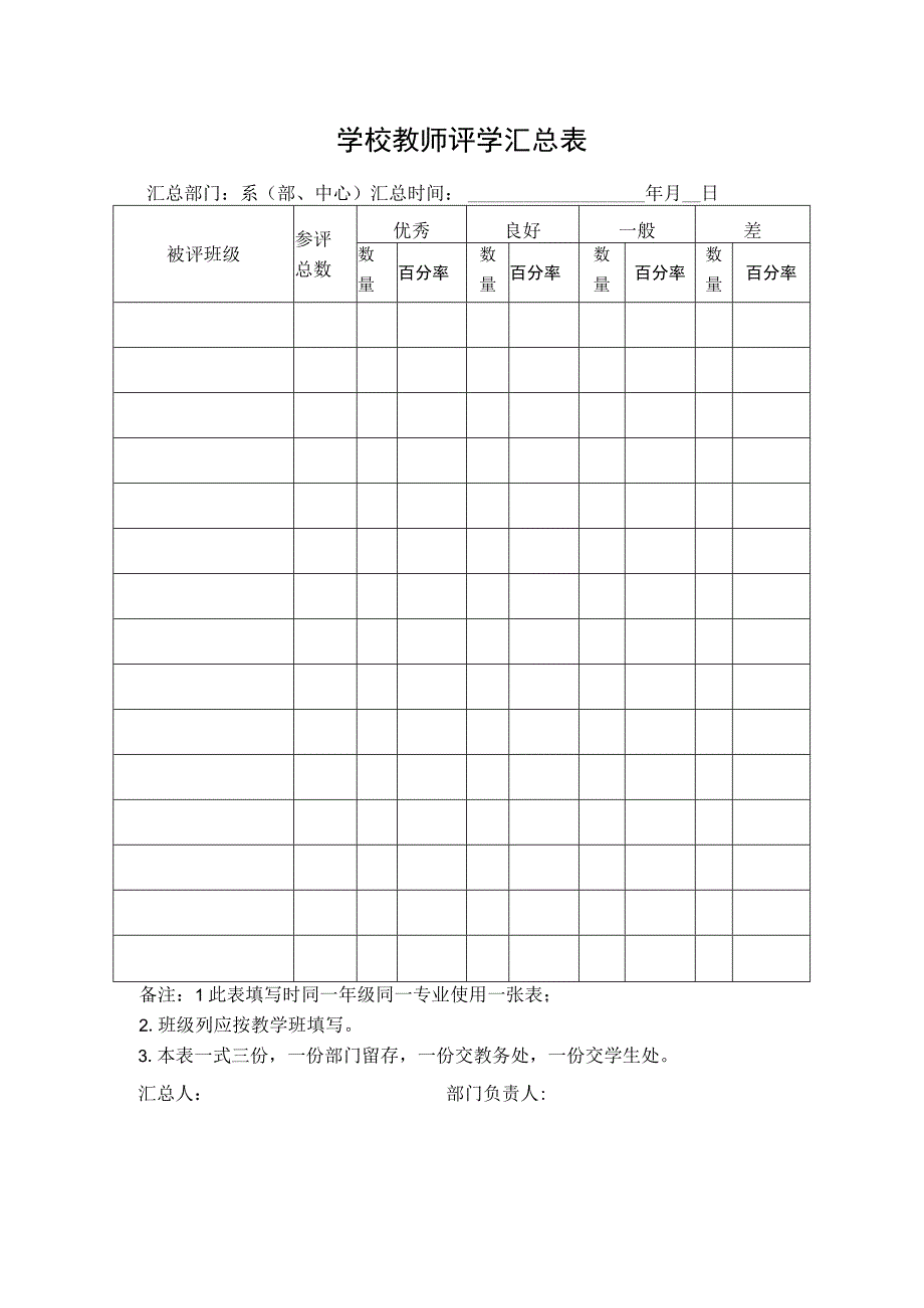 学校教师评学汇总表.docx_第1页