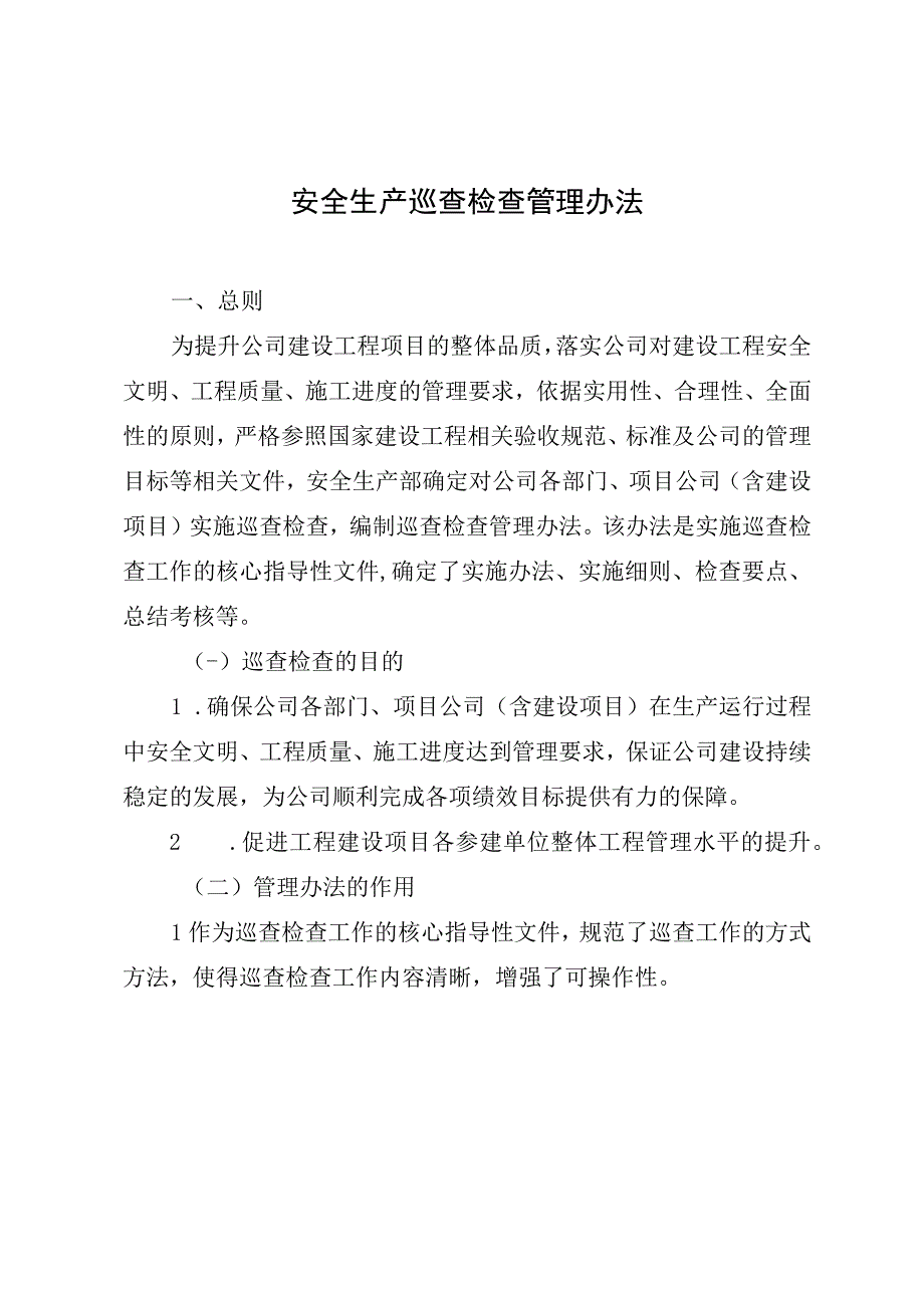 安全生产巡查检查管理办法.docx_第1页