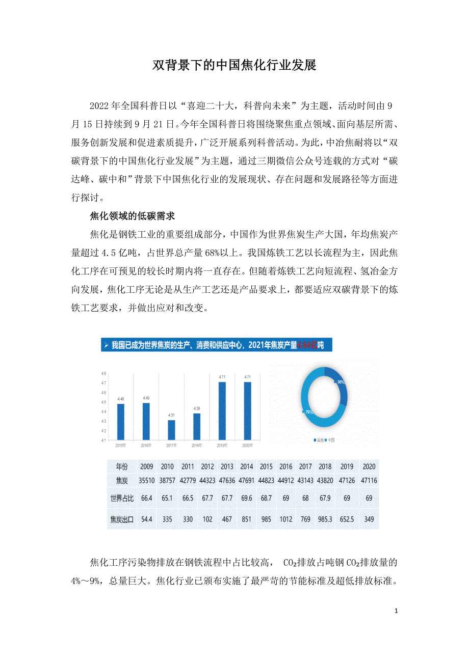 双背景下的中国焦化行业发展.doc_第1页