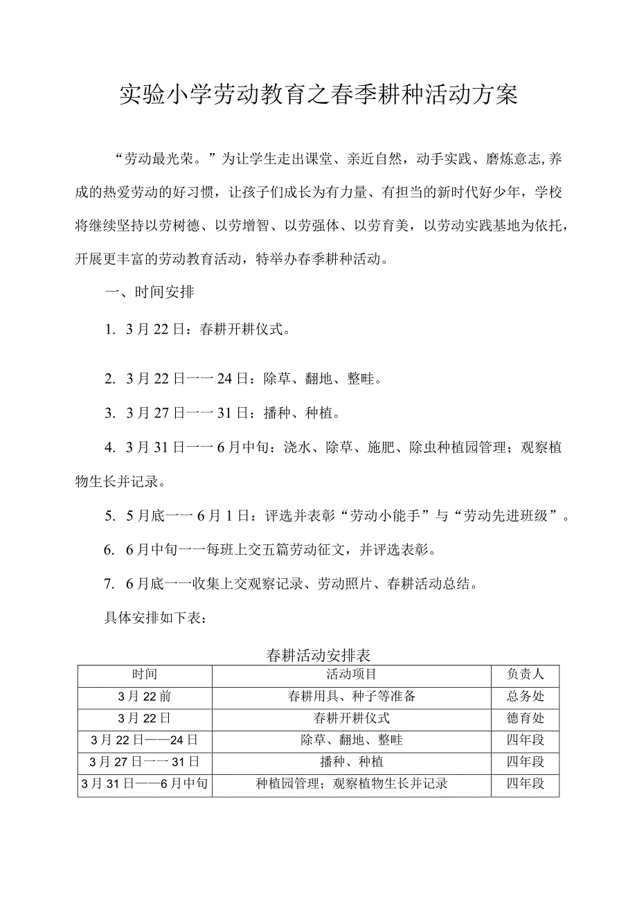 实验小学劳动教育之春季耕种活动方案.docx_第1页