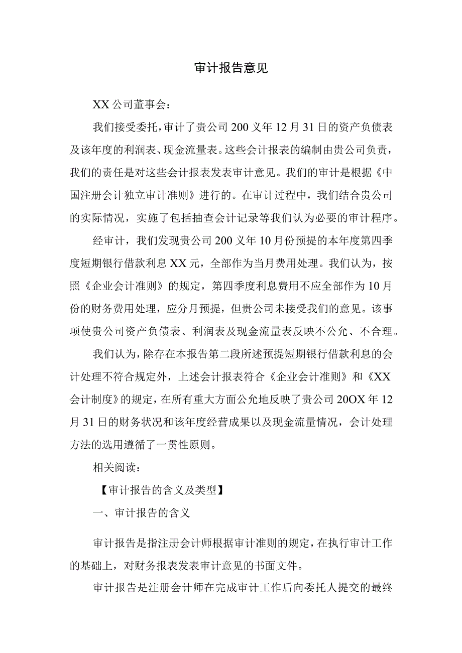 审计报告意见.docx_第1页