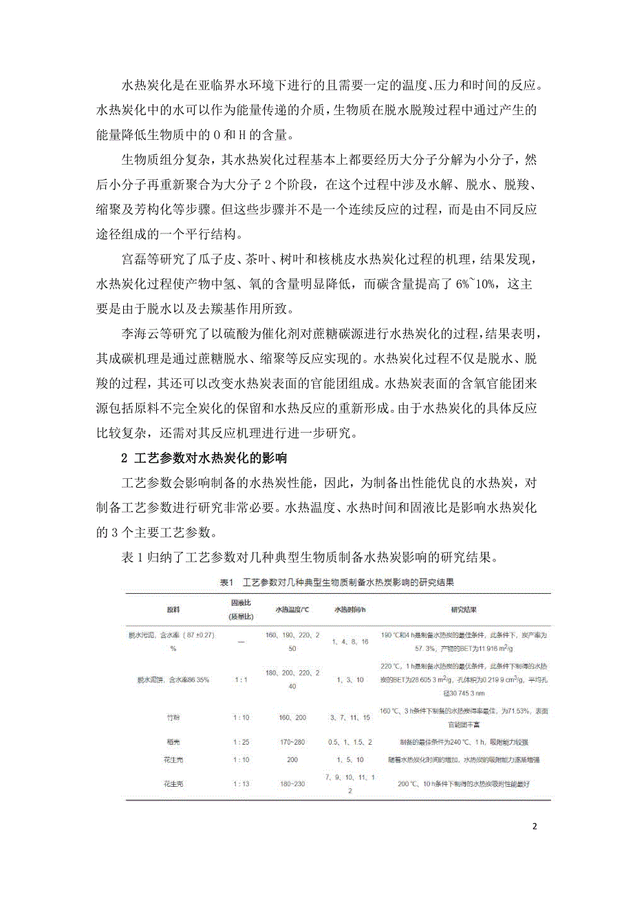 水热炭化技术及其在废水处理中的应用研究.doc_第2页