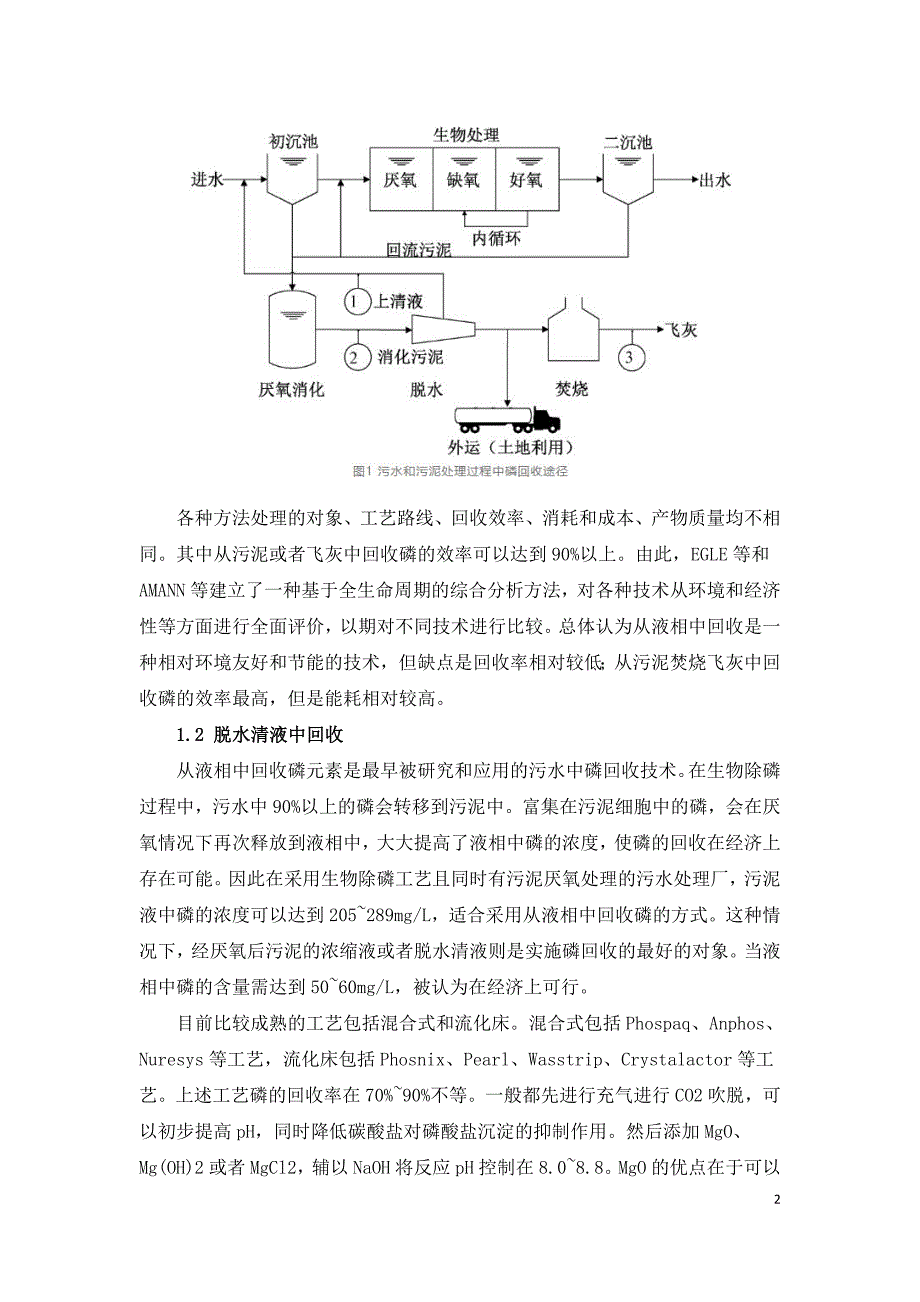 城市污水污泥中磷回收技术发展及前景.doc_第2页