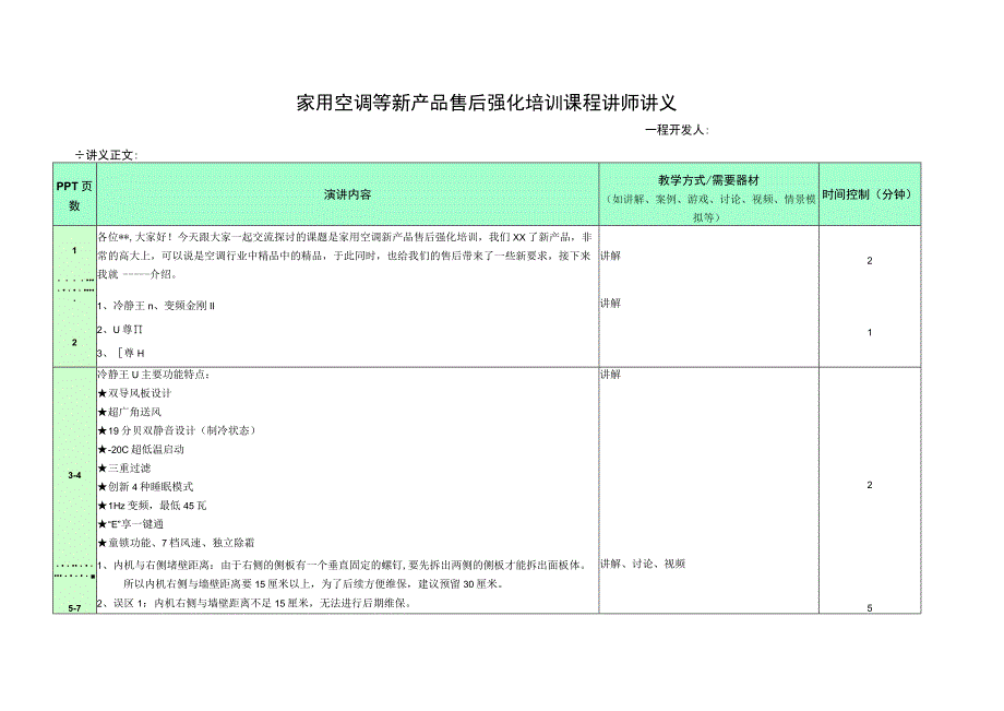 家用空调售后强化培训.docx_第1页