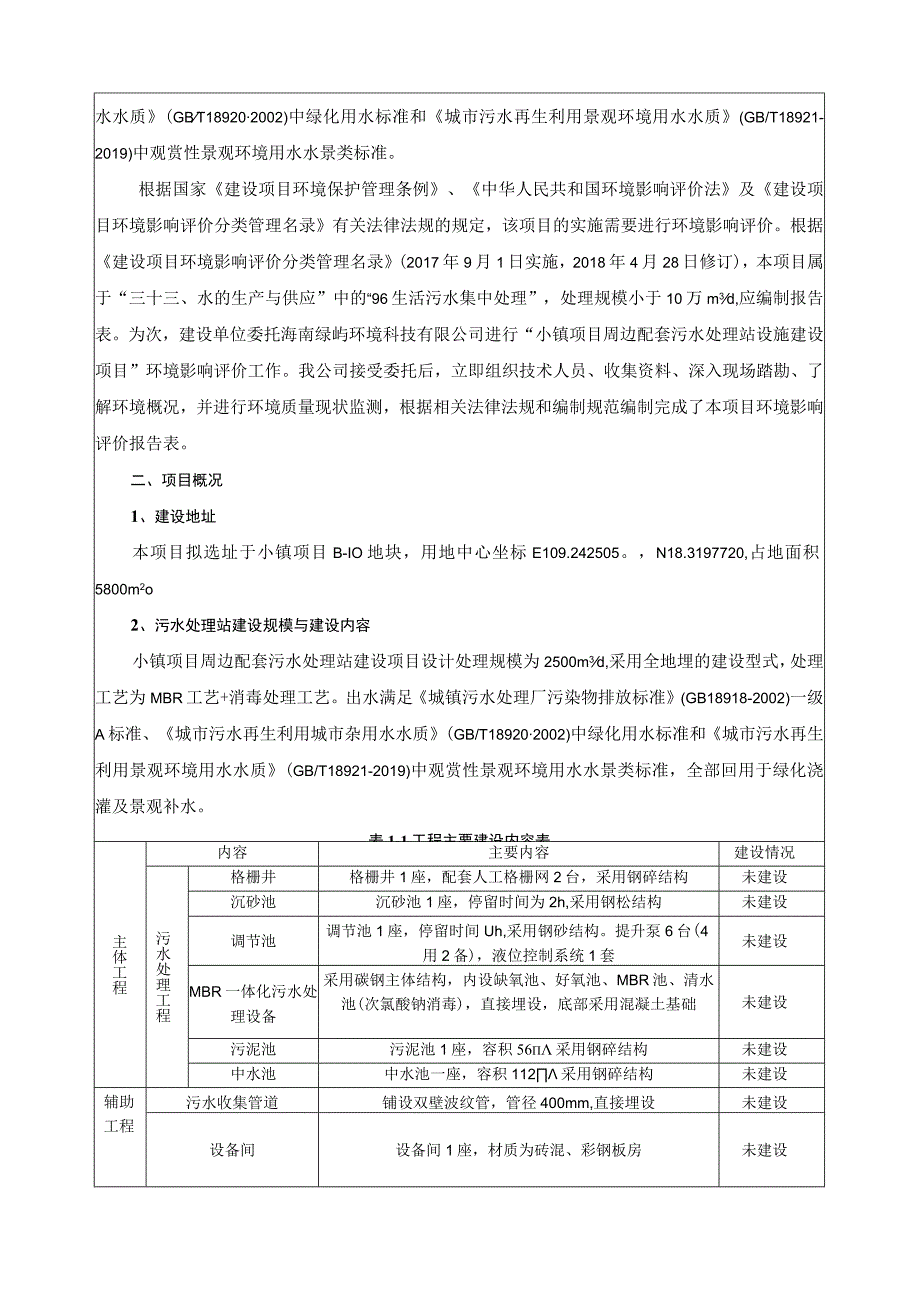 小镇项目周边配套污水处理站设施建设项目环评报告.docx_第3页