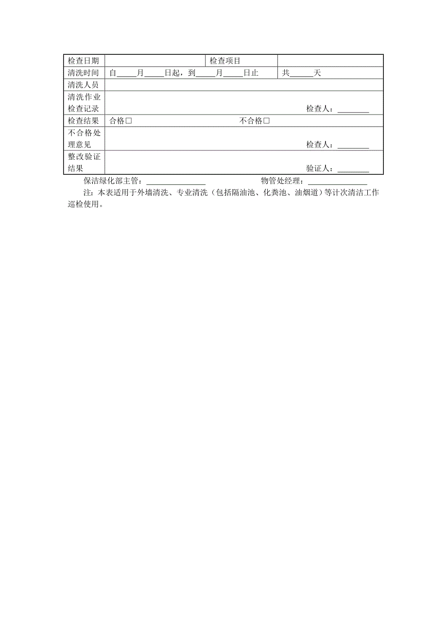 地产项目物业管理-专项作业检查记录表.doc_第1页