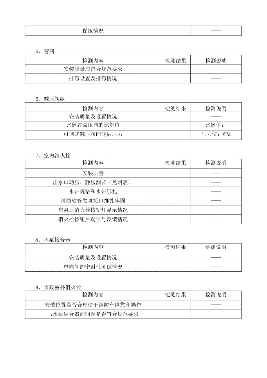 室内外消火栓系统检测记录表.docx_第3页