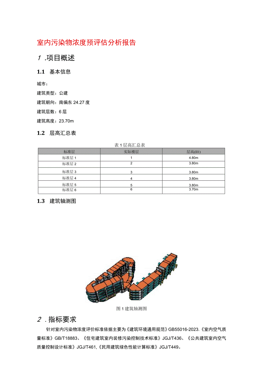 室内污染物浓度预评估分析报告.docx_第1页