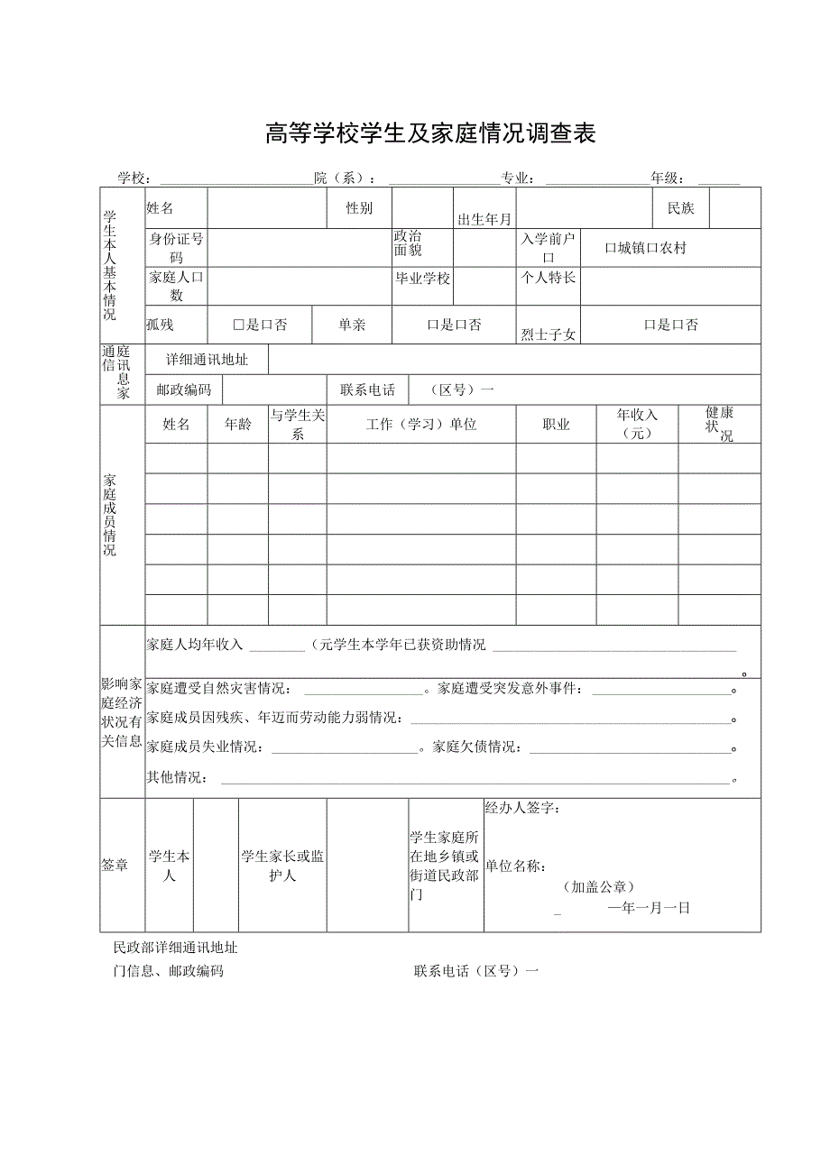 家庭情况调查表.docx_第1页