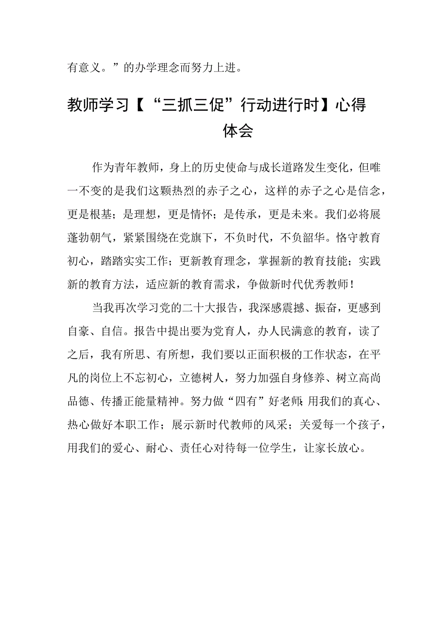 小学教师【“三抓三促”行动进行时】心得体会(精选三篇).docx_第2页