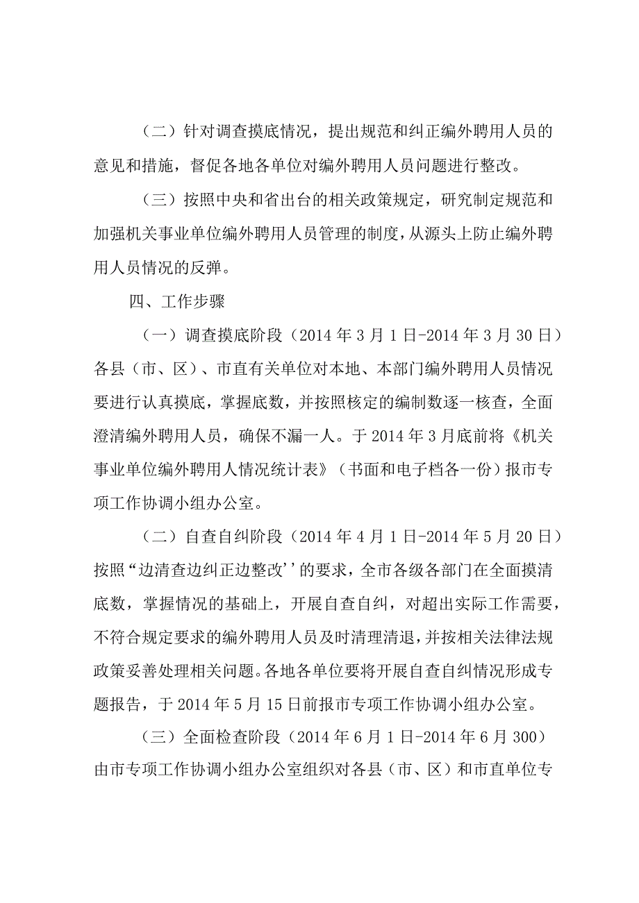 市关于机关事业单位编外聘用人员专项清理整治工作实施方案.docx_第2页