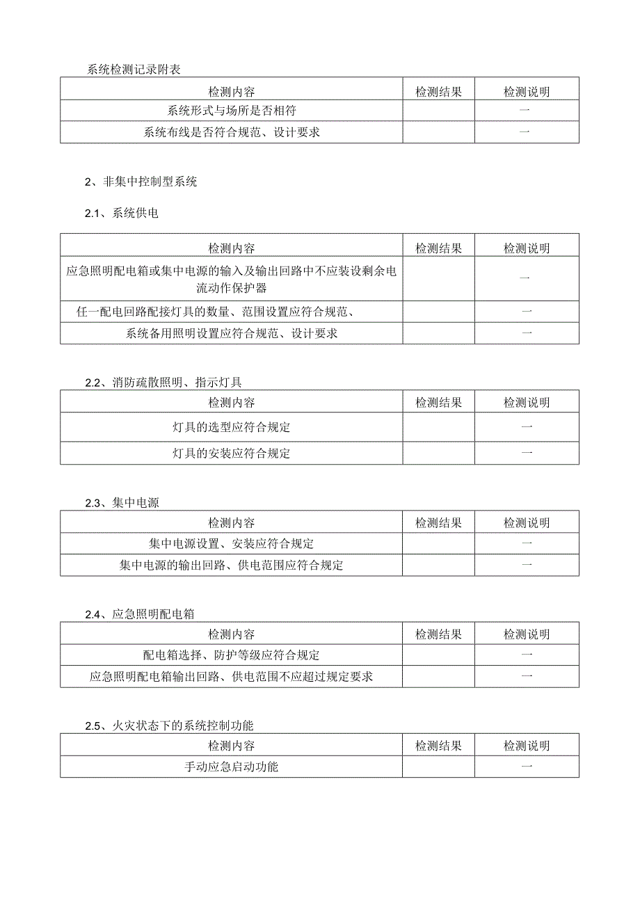 应急照明及疏散指示系统检测记录表.docx_第2页