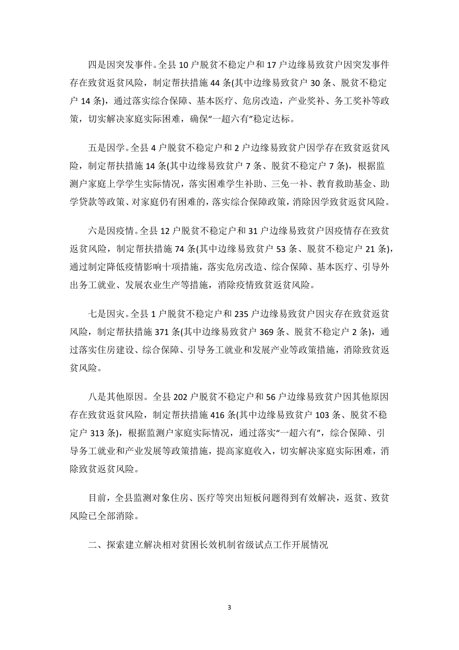 防范返贫工作自查整改报告.docx_第3页