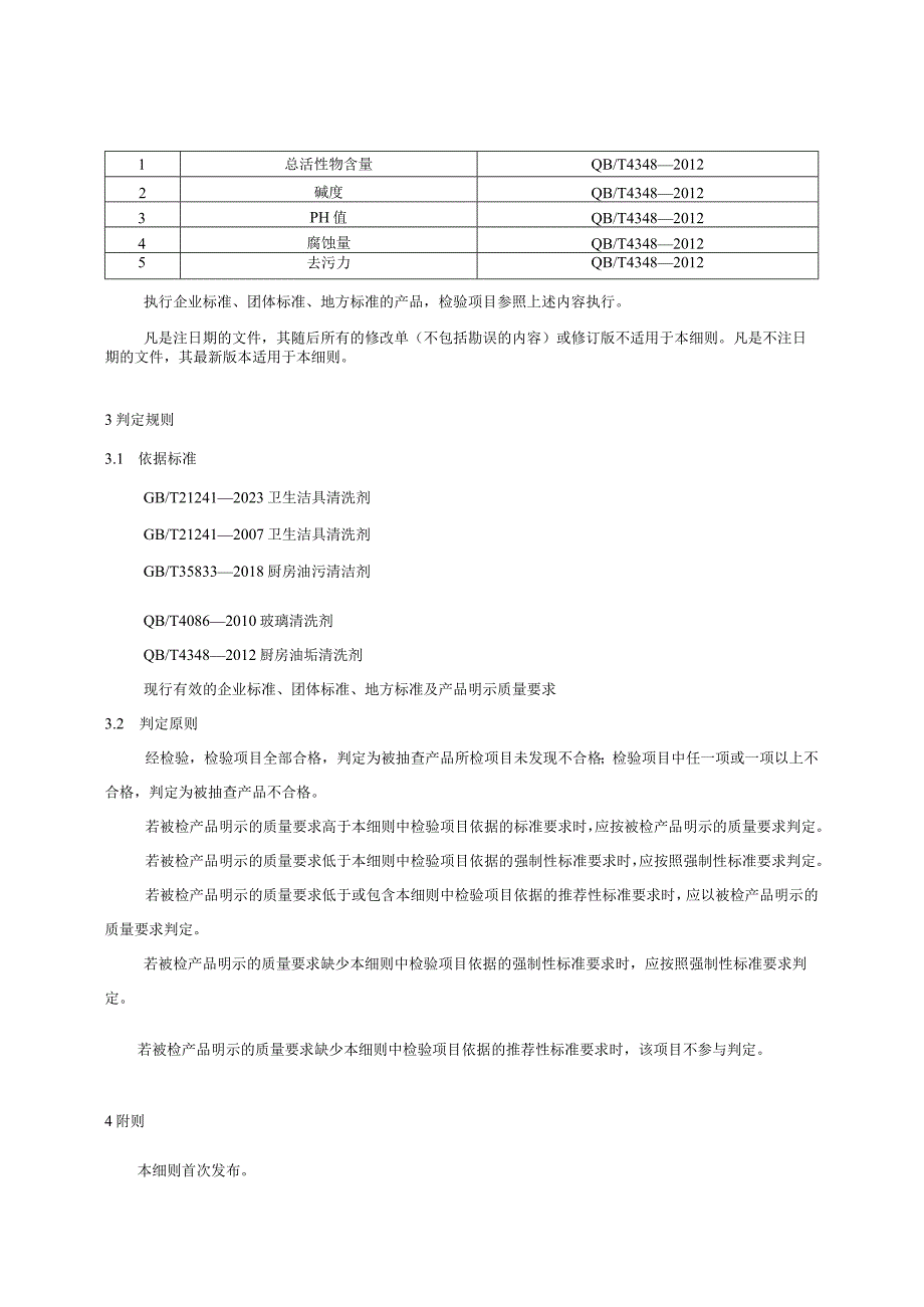 42 家用清洁剂产品质量国家监督抽查实施细则（2023年版）.docx_第2页