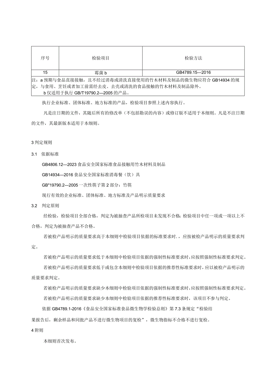 89 竹木餐饮具产品质量国家监督抽查实施细则（2023年版）.docx_第2页